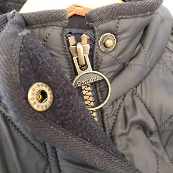 Barbour - Cavalry Diamond Quilted Jacket - Navy - Picture 8 of 8